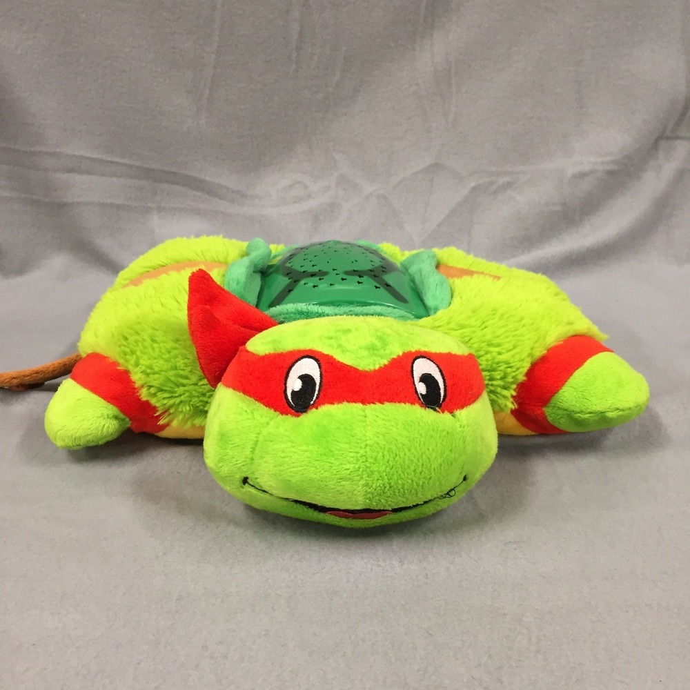 Pillow Pets Dream Lites TMNT Raphael Ninja Turtles Starry Night Light Plush 2013